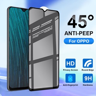 ฟิล์มกระจกนิรภัยกันรอยหน้าจอ กันแอบมอง เป็นส่วนตัว สําหรับ OPPO F9 F11 Pro A5S A12 A31 A15 A15S A16 A16K A33 A52 A52 A92 A91 A93 A54 A55 A74 A94 A95 A5 A9 2020 Reno 3 4 5 6 6Z ฟิล์ม