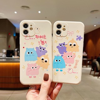 เคสป้องกันโทรศัพท์มือถือ ลายมอนสเตอร์น่ารัก สําหรับ Apple Iphone 11 14 13 12Pro XSMax 14