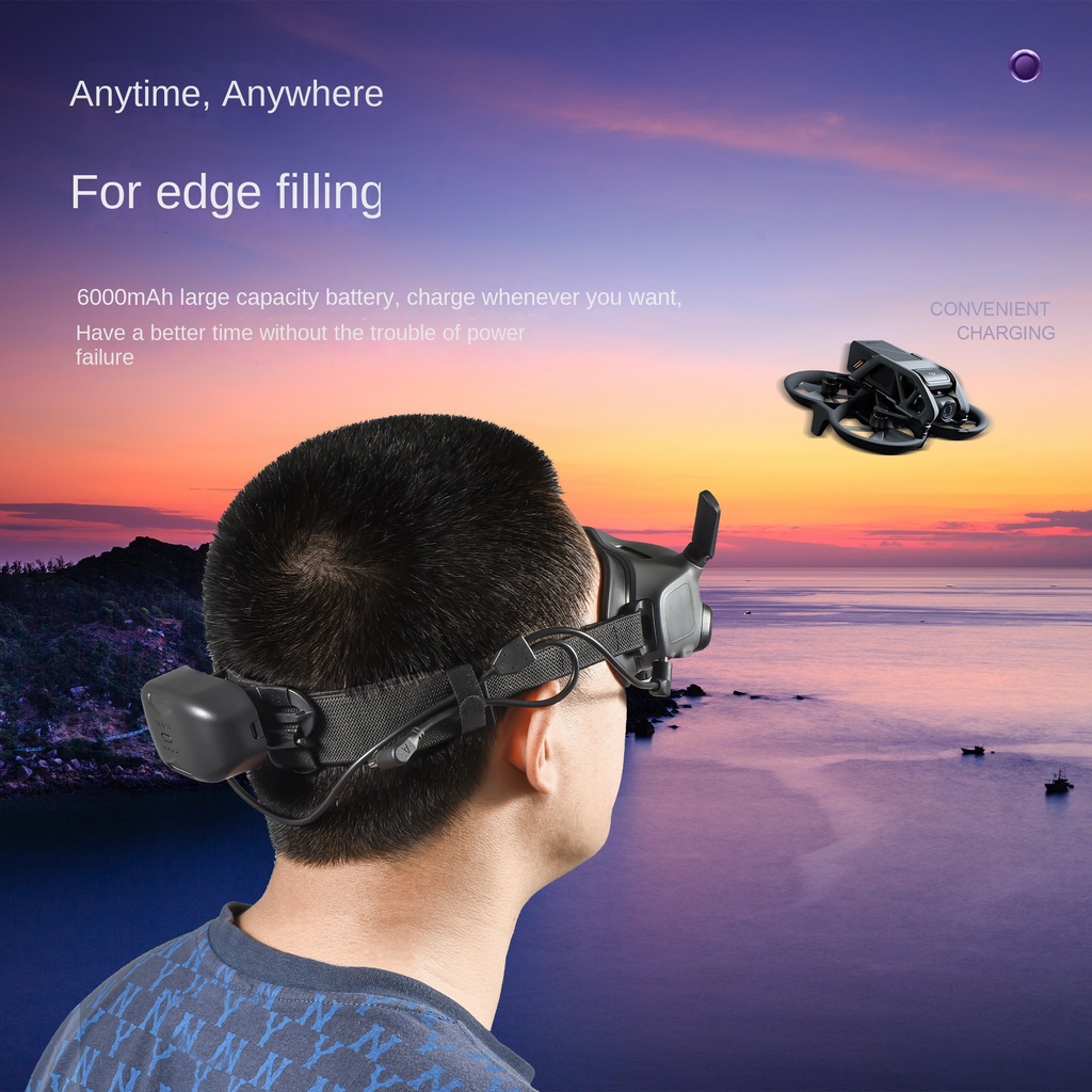 STARTRC เหมาะสําหรับ DJI Avata Goggles 2 Power Bank ในเวลาเดียวกันเหมาะสําหรับแว่นตาเที่ยวบิน V2 และ