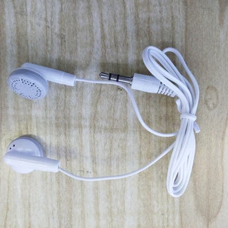 ชุดหูฟังแจ็คอินเอียร์ Mp3 3.5 มม. 60 ซม. คุณภาพสูง สีขาว สําหรับโทรศัพท์มือถือ