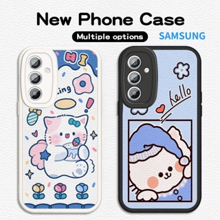 เคสโทรศัพท์ซิลิโคน TPU แบบนิ่ม ลายการ์ตูน ป้องกันกล้อง สําหรับ Samsung Galaxy A54 A34 A14 A24 5G 2023 A14 LTE A14 4G A 54 34 14