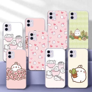 เคสโทรศัพท์มือถือแบบนิ่ม TPU ใส ลายการ์ตูน molang น่ารัก 57Q สําหรับ Samsung S7 Edge A9 M30S M21 M31 M51 Note 10 Lite Plus 20 Ultra 8 9