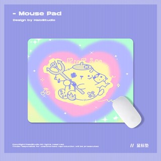 🍋แผ่นรองเม้าส์ แผ่นรองเม้าส์ลายการ์ตูน Mouse Pad เมาส์ ที่รองเมาส์ แผ่นรองเมาส์