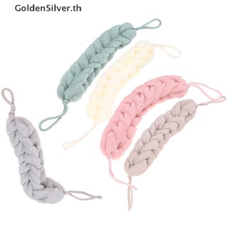 Goldensilver พัฟฟองน้ํา สีเงิน สําหรับขัดผิวกาย อาบน้ํา