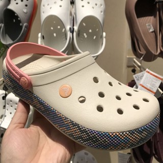 Crocs รองเท้าแตะ สีรุ้ง สําหรับผู้หญิง【11016】