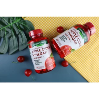 [Exp.07/2028]🔥ถูกสุด พร้อมส่ง🔥 Nature's Truth Organic Apple Cider Vinegar 1200 mg 180 Capsules แอปเปิ้ลไซเดอร์