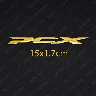สติกเกอร์ตราสัญลักษณ์ PCX 3D แบบนิ่ม สําหรับติดตกแต่งล้อรถมอเตอร์ไซค์ Honda PCX125 PCX150 PCX 125 150 2 ชิ้น