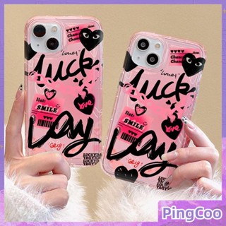 PingCoo - Case for iPhone 14 13 12 Pro 11 Pro Max XR TPU Soft Clear Jelly Airbag Case Fashion Collage English Camera Protection Shockproof Back Cover