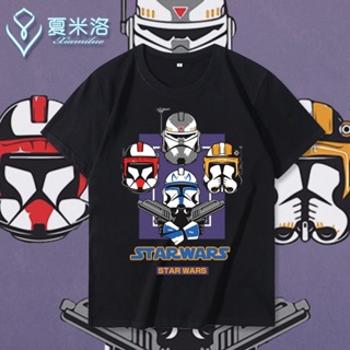 เสื้อแขนสั้น เสื้อยืดแขนสั้น ราคาส่ง เสื้อยืด Star Wars ภาพยนตร์ Starw