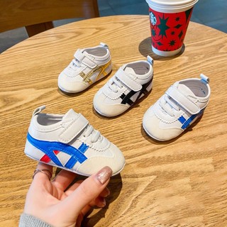 Anti-slip Soft Sole รองเท้าผ้าใบเด็กฤดูร้อน Breathable Velcro ทารกแรกเกิดรองเท้าแบนลายเด็กวัยหัดเดินเดินรองเท้า