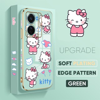 เคสโทรศัพท์มือถือ TPU แบบนิ่ม ลายการ์ตูนคิตตี้ ป้องกันกล้อง สําหรับ Vivo S1 Pro T1 Pro T1x V17 V19 Neo V25e V27e V27