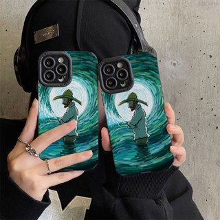 เคสโทรศัพท์มือถือหนังแกะนิ่ม กันกระแทก ลาย Van Gogh สําหรับ Iphone 11Pro MAX 14 PRO MAX 11 12 13 6 7 8plus XR Xmax