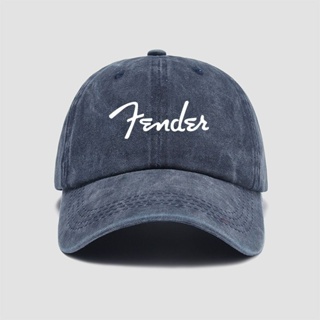 Fender guitar shop custom work hat outdoor playing and singing performance sunshade denim baseball cap