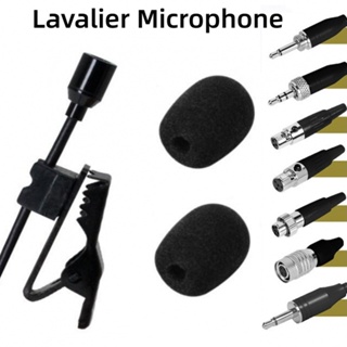 Replace Omnidirectional Lavalier Lapel Clip Mic 3/4-Pin XLR For Wireless System