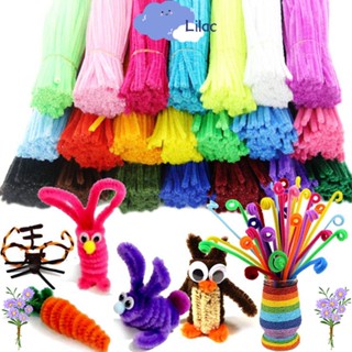 100pcs Random Color Creative DIY Educational Pipe Cleaner Montessori Materials Chenille Craft Plush Toys