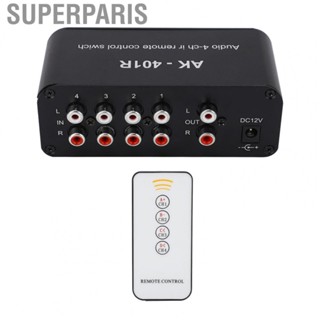 Superparis Audio Splitter Audio Switch 1 In 4 Out with  Control for Music