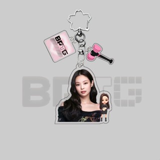 1 ชิ้น Black-Pink BPTG พวงกุญแจอะคริลิค สีดํา สีชมพู เกม พวงกุญแจ แขวนขึ้น YM