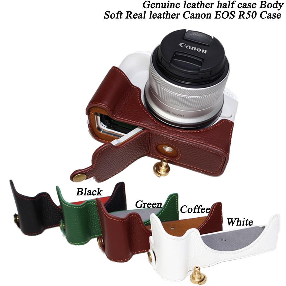 เคสหนัง Canon R50 Half Boday สําหรับ Canon EOS R50 R8