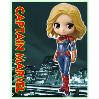 Captain Marvel - Pastel Color ของแท้ JP - Q Posket Banpresto [โมเดล Marvel]