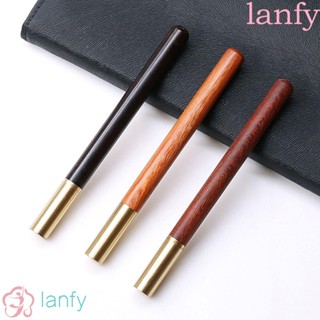 Lanfy ปากกาเจลลูกลื่น หมึกสีน้ําตาล สีแดง สีดํา หรูหรา สไตล์นักธุรกิจ สําหรับโรงเรียน