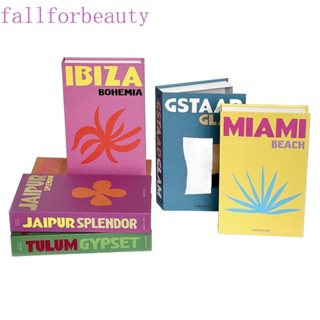 Fallforbeauty หนังสือปลอม นิตยสาร แบบหนา หรูหรา เปิดได้ ใช้ง่าย สําหรับตกแต่งห้อง