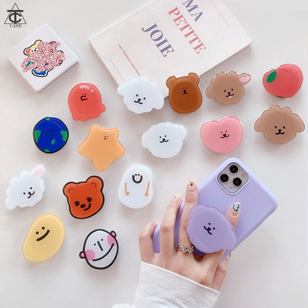 พร้อมส่งจากไทย กริ๊ปต็อก ลายการ์ตูน Giptok popsocket กริ๊บต๊อก ที่ติดหลังมือถือ ตัวป๊อปติดมือถือ กริปต๊อก กริ๊ปต็อก