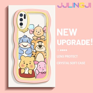 เคสโทรศัพท์มือถือ ซิลิกาเจลนิ่ม ใส กันกระแทก ลายการ์ตูน Happy Winnie สร้างสรรค์ สําหรับ VIVO Y30 Y30i Y50