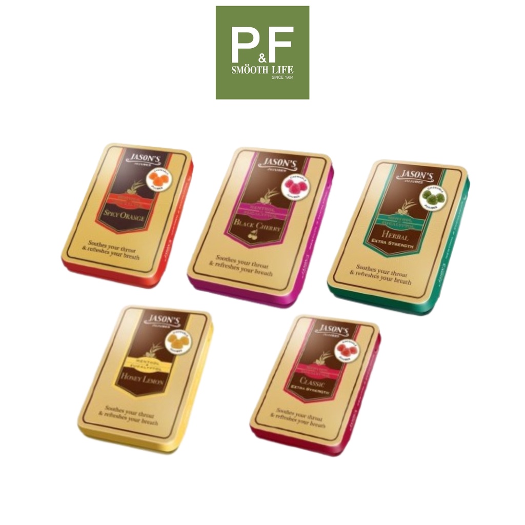 Jason's Jujubes เจสัน จูจุ๊บ ลูกอมเมนทอลและยูคาลิปตอล 25 กรัม