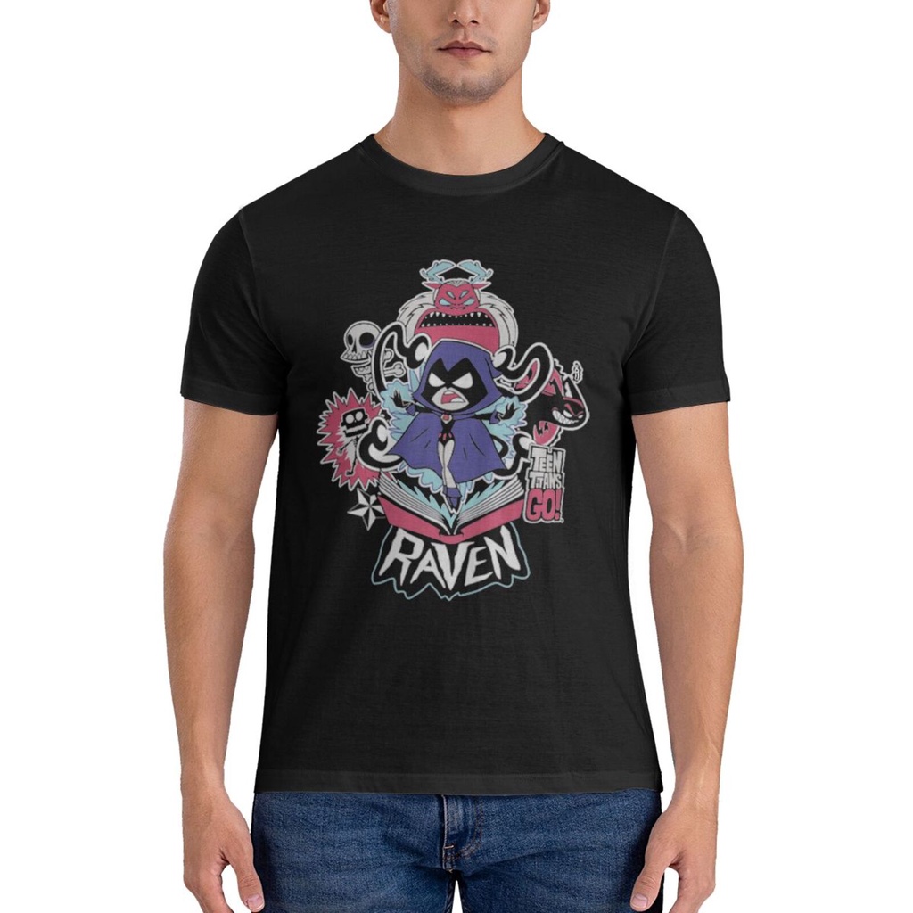Titans Go! เสื้อยืด พิมพ์ลายการ์ตูน Raven Dc แฟชั่นฤดูร้อน