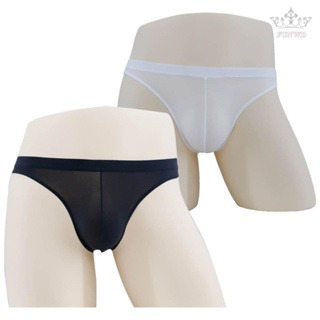 【FUNWD】Mens Sexy Pouch Briefs Sheer Low-waist Lingerie See Through Ultrathin Underwear