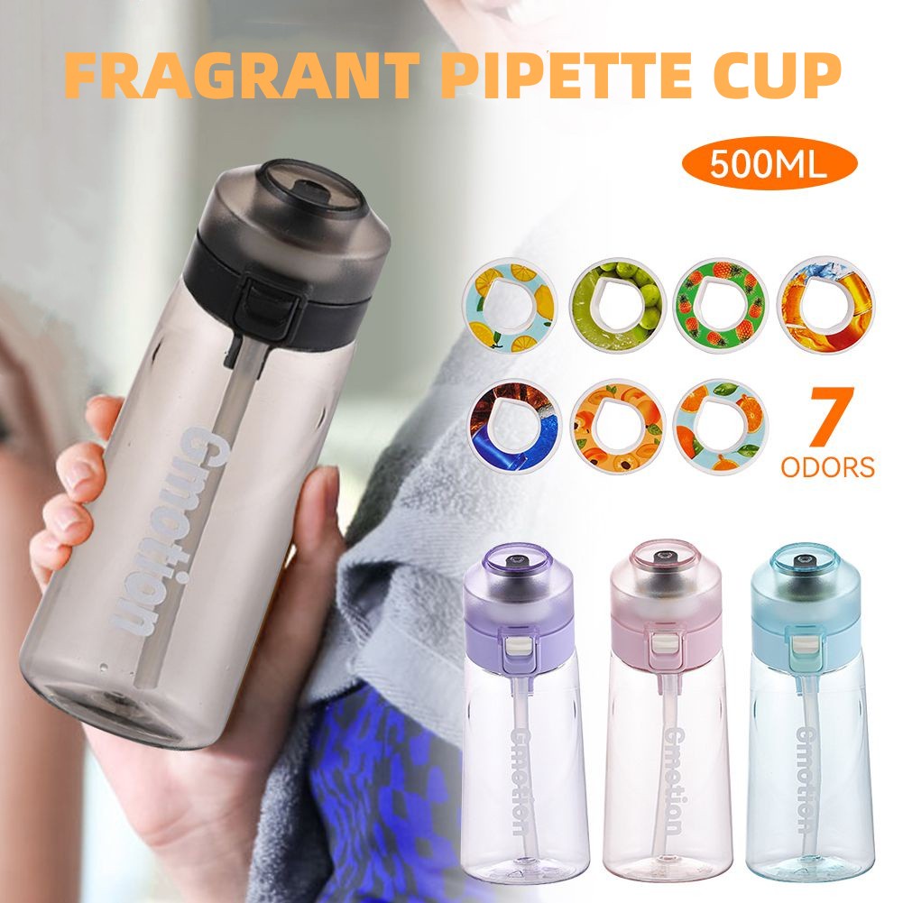 ❥❥650Ml/500Ml Air-Up Fruit Fragrance Water Bottle | Scent Water Cup | Fruit Flavour Sports Kettle 0 Sugar 0 Ka Cup For Outdoor Sports Fitnes