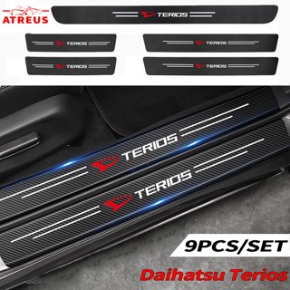 Daihatsu Terios สติกเกอร์คาร์บอนไฟเบอร์ ป้องกันรอยขีดข่วน สำหรับติดประตูรถยนต์ Threshold stickers to prevent trampling