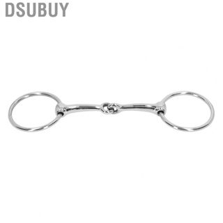 Dsubuy Loose Ring Snaffle Bit  Easier Control Stainless Steel Horse Mouth Bit  for Farm