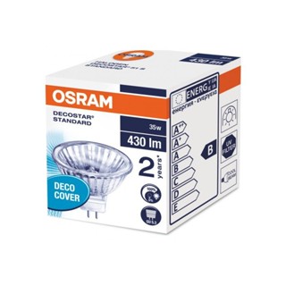 สว่างที่สุด Osram หลอดไฟ Halogen 44865 / 44870 DECOSTAR 35 / 50W 12V Warm White หน้าปิด