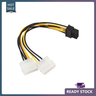 Rga สายเคเบิลเชื่อมต่อการ์ดจอ 8 Pin(6+2) PCIE เป็น Dual Molex 18 ซม.