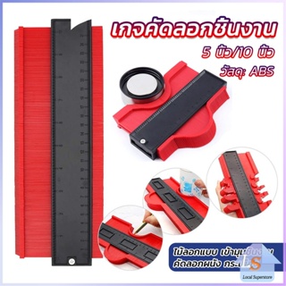 เกจคัดลอกชิ้นงาน ไม้ลอกแบบ เข้ามุมชิ้นงาน Contour Profile Gauge