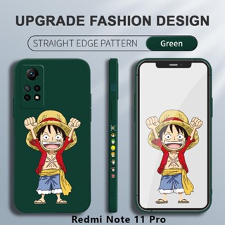 เคสโทรศัพท์มือถือ ซิลิโคนนิ่ม ทรงสี่เหลี่ยม ลายอนิเมะ One Piece Luffy น่ารัก สําหรับ Redmi Note 12 Pro 4G 5G Note 12 Pro