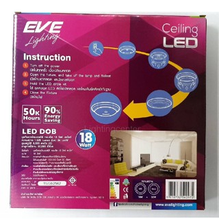 Lamp LED Ceilingkit DOB 18w day แทนนีออนกลม EVE