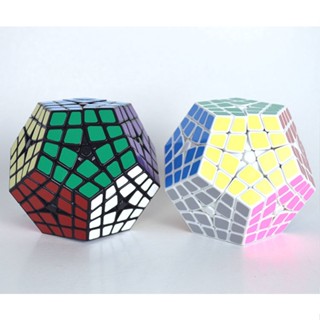 Shemgshou 4x4 Megaminx 4x4 สิบสองด้าน Megaminx เรียบ เกมปริศนา ของเล่นลูกบาศก์