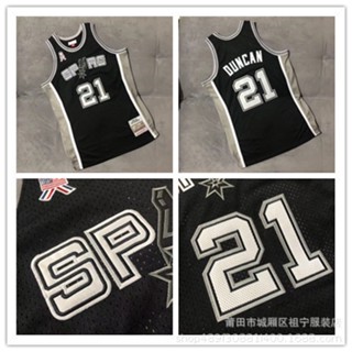 เสื้อกีฬาแขนสั้น ปักลาย NBA 21 Duncan Au Secret Jersey Y1108 393231