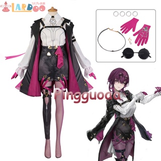 Lardoo Game Honkai: Star Rail Kafka Cosplay Costume Uniform Outfits Halloween Carnival Party Suits Full Set Ver.2 Kafka Shoes