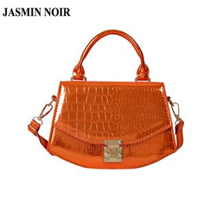 Jasmin NOIR กระเป๋าถือ กระเป๋าสะพายไหล่ หนัง PU ลายหนังจระเข้ แฟชั่นสําหรับสตรี