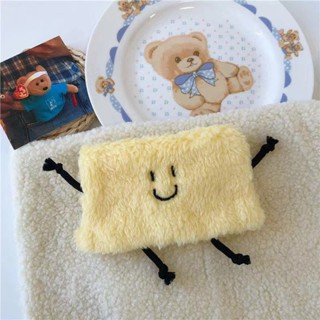 กระเป๋าใส่เหรียญ ใส่บัตร ขนาดเล็ก ปักลายการ์ตูนหน้ายิ้มน่ารั…