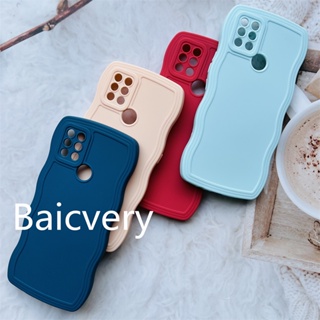 Tecno Pova LC7 LD7 LD7j เคส หยักใหญ่ นิ่ม TPU ซิลิโคน เคลือบด้าน สีลูกกวาด เคสโทรศัพท์