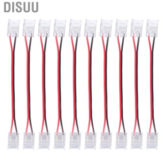 Disuu COB Strip Light Connector  Double Headed Strip To Strip Extension Wire 10 Pcs  for Party