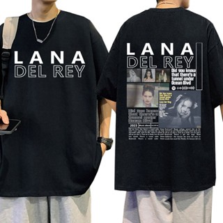 เสื้อยืด ผ้าฝ้าย พิมพ์ลาย Lana Del Rey Did You Know That Haves A Tunnel Ocean Blvd Music Album สไตล์ฮิปฮอป สําหรับผู้ชาย