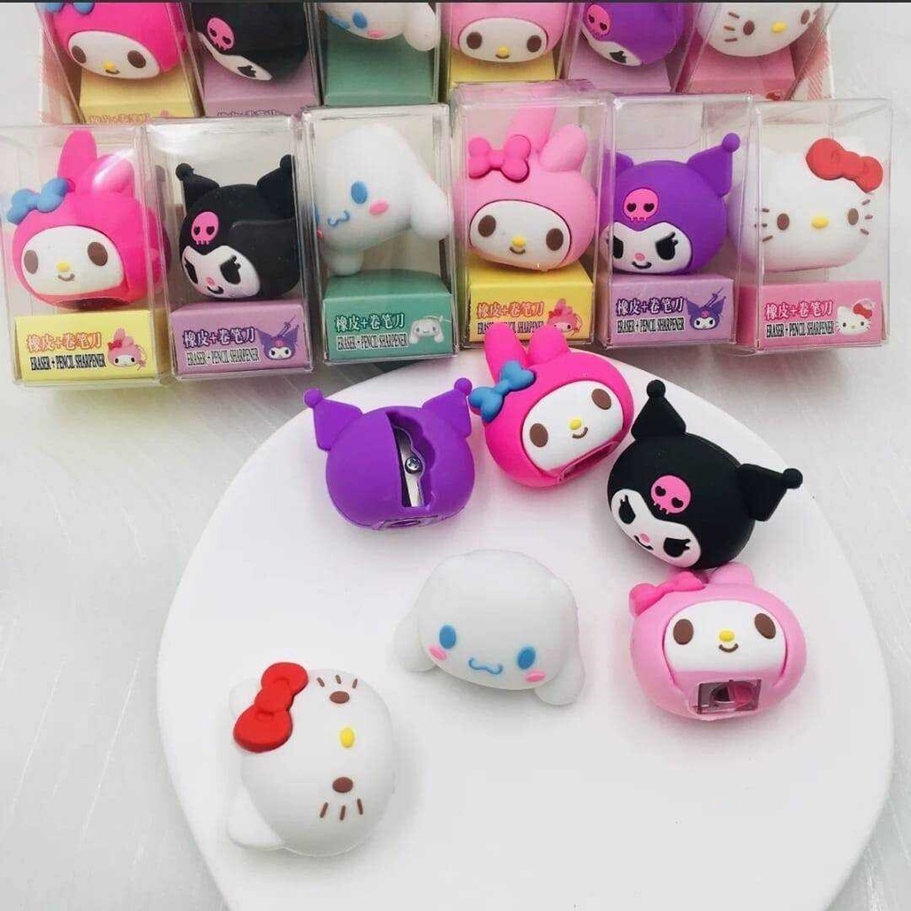 กบเหลาเด็ก กบเหลาลายการ์ตูน SANRIO แบบเต็มตัว และ แบบหัว – ขนาดตัว 5 cm