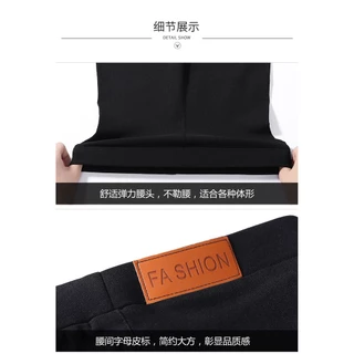 กางเกงสกินนี่ สีดำ มีกระเป๋าหลัง ป้าย FASHION