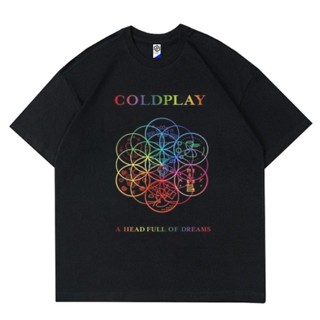 📦พร้อมส่ง Kaos Band COLDPLAY  t-shirt  rap tee  baju vintage Tees  bootleg