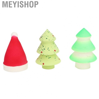 Meyishop Makeup Beauty Sponge  Strong Permeability Christmas Theme Blender Makeup Sponge Perfect Fitting Flat Surfaces  for Daily Use